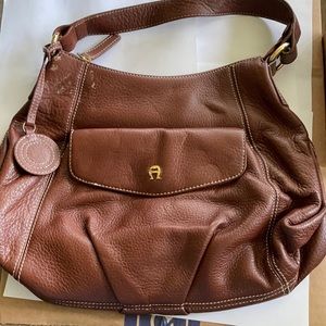 Etienne Aigner Leather Hobo